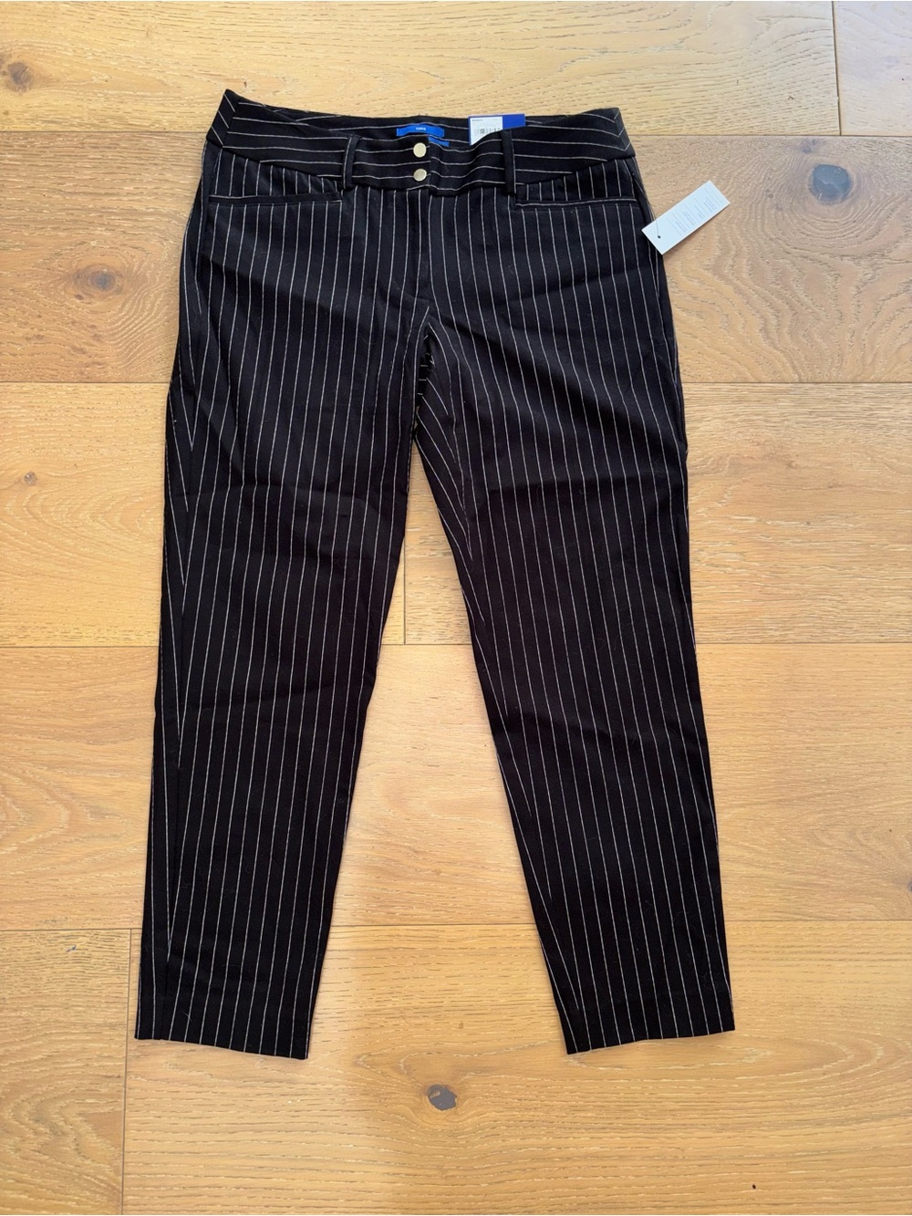 Apt. 9 Black Pinstripe Cropped Women's Pants
